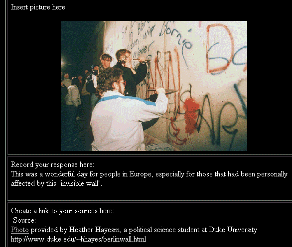 sample of Berlin Wall image and source template